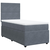Vidaxl Box spring postelja z vzmetnico temno siv 90x190 cm žamet