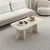 Hanah Home klub sto Mantar 18700, 90 cm, travertin