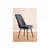 HANAH HOME Set Trpezarijski sto i 6 stolica Lidyana Anthracite