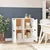Vidaxl Komode 2 kosa bele 30x30x70 cm konstruiran les