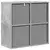 Kreveta s ladicama Betonski sivi 59,5 x 27 x 57 cm