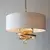 Endon 95268 - Luster na lancu 3xE14/6W/230V O 60 cm bela/mesing