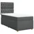 Vidaxl Box spring postelja z vzmetnico temno siva 100x200 cm blago