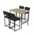 Hanah Home Set barskih stolova i stolica, 110 x 92 x 70 cm, 5 delova, Antracit