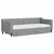 Vidaxl Izvlečna dnevna postelja s predali svetlo siva 80x200 cm blago
