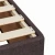 Vidaxl Box spring postelja z vzmetnico temno rjava 120x190 cm blago