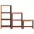 Polica 3 pcs Smeđa 50 x 30 x 110 cm Čvrsto drvo akacije
