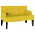 Chesterfield klupa Žuta 112 x 65,5 x 75 cm Baršun