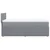 Vidaxl Box spring postelja z vzmetnico svetlo siva 80x200 cm blago