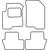 Textile car mats Dodge Caliber 2006-