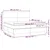 Vidaxl Box spring postelja z vzmetnico LED temno modra 200x200cm žamet