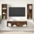 Set TV komoda Zidne 3 pcs Staro drvo Konstruirano drvo