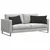 Jastučići za sofu 2 pcs Crna 80 x 40 cm tkanina