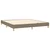 Vidaxl Box spring postelja z vzmetnico taupe 180x200 cm blago