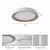 Brilagi - LED prigušiva stropno svetlo NEXO LED/48W/230V 3000-6000K bela, prečnik 43 cm + daljinski upravljač