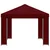 Gazebo 4 × 3 m Tamno crvena Poliester i čelik 190 gsm