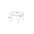 HANAH HOME Trpezarijski sto Tor Black Marble Black