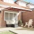 vidaXL Avtomatska zložljiva tenda oranžna in rjava 350x250 cm