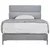 MID.YOU POSTELJA BOXSPRING x , tekstil, leseni material svetlo siva