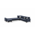 ATELIER DEL SOFA Kristal Rest 3+Corner+3 Anthracite