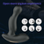Paloqueth Plug with Vibrations & Finger Massage Mode Black