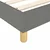 vidaXL Box spring postelja z vzmetnico temno siva 80x200 cm blago
