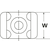 HellermannTyton 100 kosov. HellermannTyton pritrdilni podstavek CTM3 PA66 BK 100, (20890498)