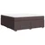 Vidaxl Box spring postelja z vzmetnico temno rjava 180x200 cm blago