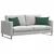 Jastučići za sofu 2 pcs Tamnozelena 60 x 40 cm Kordura tekstil
