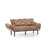Atelier del Sofa Trosed na razvlačenje Nitta 185x85x70cm Svetlobraon