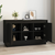Komoda crna 102 x 35 x 60 cm od konstruiranog drva