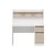 Hanah Home radni sto Orina, 120 cm, beli / orah