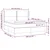 Vidaxl Box spring postelja z vzmetnico temno siva 160x200 cm žamet