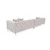 Atelier del Sofa Trosed Como 90x72x344cm Svetlosivi