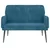 Vidaxl Klop modra 108x79x79 cm žamet