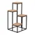 Hanah Home Polica 34x39x65cm Bež-Crna