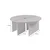 Hanah Home Klub sto Moira, O90x41cm, Braon