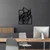 Wallity Zidna dekoracija Wolf in Frame, 55 x 43 cm, Crna