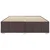 Vidaxl Posteljni okvir brez vzmetnice temno rjav 180x200 cm blago