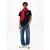 Tommy Jeans Majica nočno modra/rdeča/bela