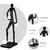 Immax 08805XL - Podna lampa SILUETTE 3xE27/60W/230V 185 cm Aura