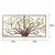 Wallity Zidna dekoracija Tree 1, 90x1x44 cm, Smeđe boje
