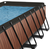 Bazén s krytom a pieskovou filtráciou Wood pool brown Exit Toys kovová konštrukcia 540*250 cm hnedý od 6 rokov ET30375310