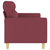 vidaXL Trosed vinsko rdeč 180 cm blago