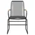 3-dijelni vrtni blagovaonski set od PVC ratana crni