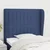 Vidaxl Vzglavje z ušesi modro 93x23x118/128 cm blago