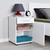 Hanah Home Noćni ormarić 40x57x39cm Beli