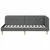 Vidaxl Kotna postelja Temno siva 90 x 190 cm blago