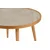 Hanah Home klub sto Polen 80, 80 cm, hrast / sivi / mermer
