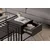 Hanah Home Klub sto Charlotte, 90x37x90 cm, Crni